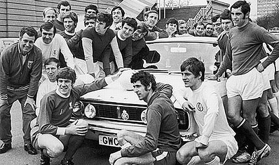 The 1970 England squad gather round